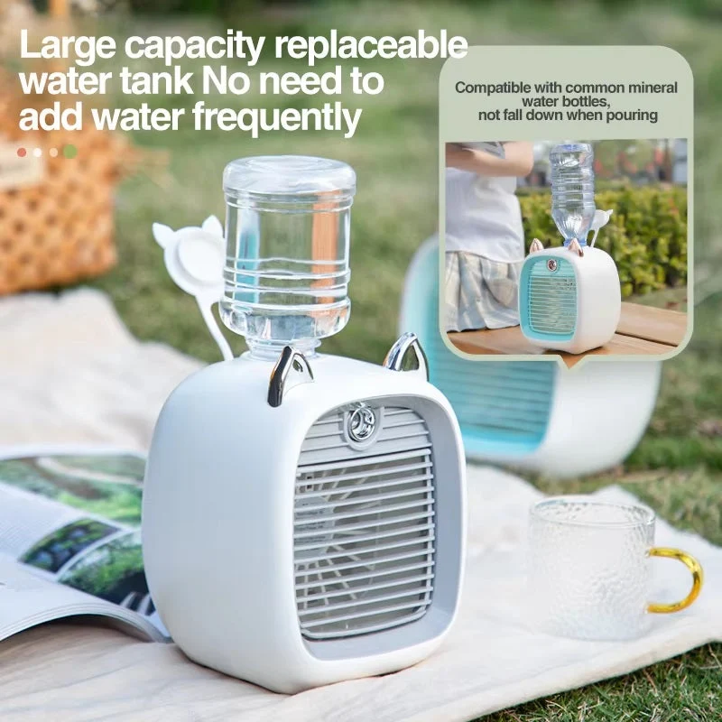 Skanto | Mini-Klimaanlage mit 3-Stufen-Ventilator & Sprühnebel