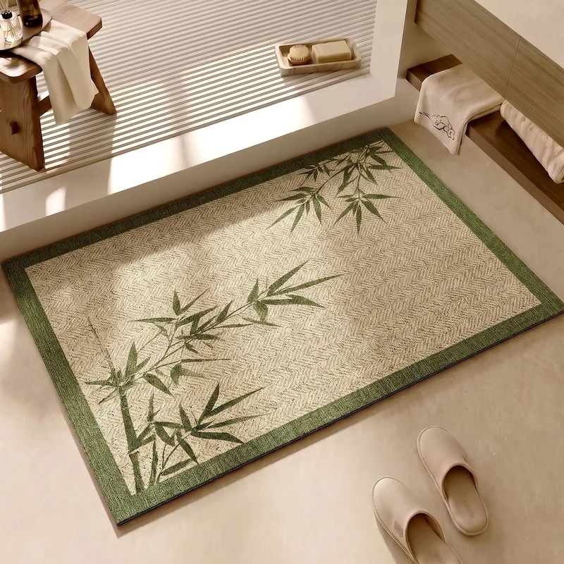 Dekorative florale Muster Badematte