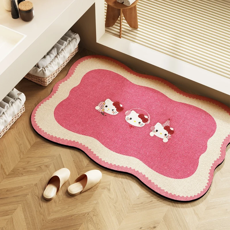 Elegante dekorative Badezimmermatte für Zuhause