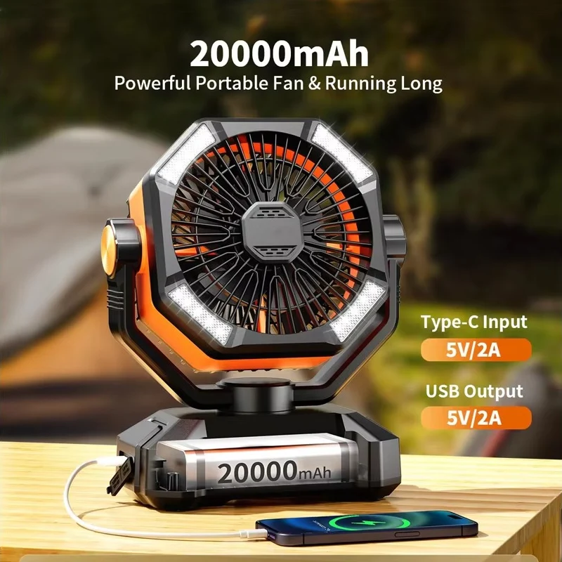 Tragbarer Camping-Kühlventilator | Skanto