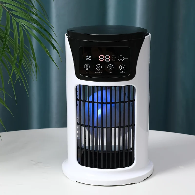 Tragbarer Luftkühler-Luftbefeuchter-Ventilator USB Weiß | Skanto