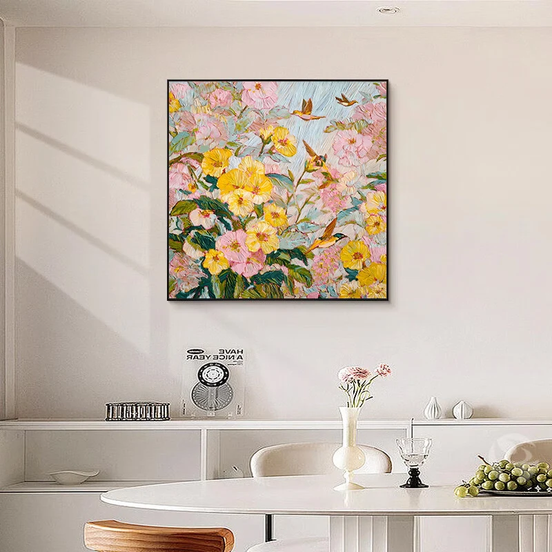 Florale Inspiriertes Leinwandkunstwerk