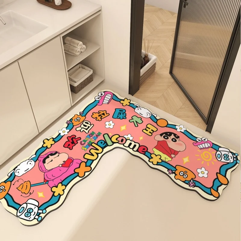 Cartoon Charakter Willkommens Badematte Dekor