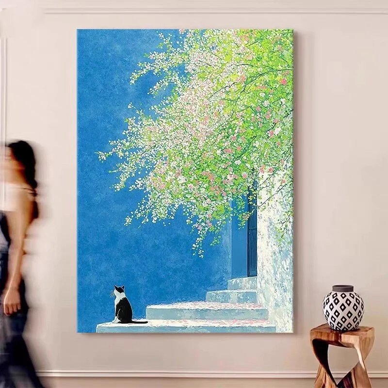 Verspieltes Kaninchen und Kind Leinwandkunst