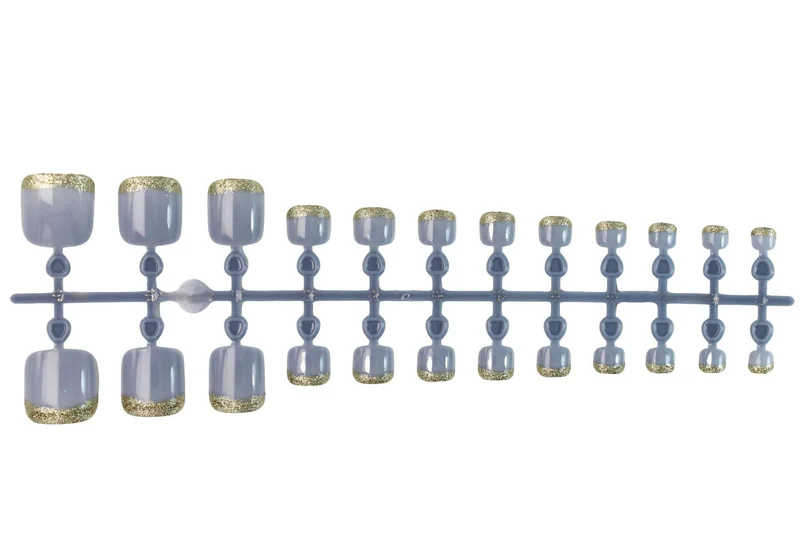 Kunstnagelset mit elegantem Glitzerverlauf Brehn