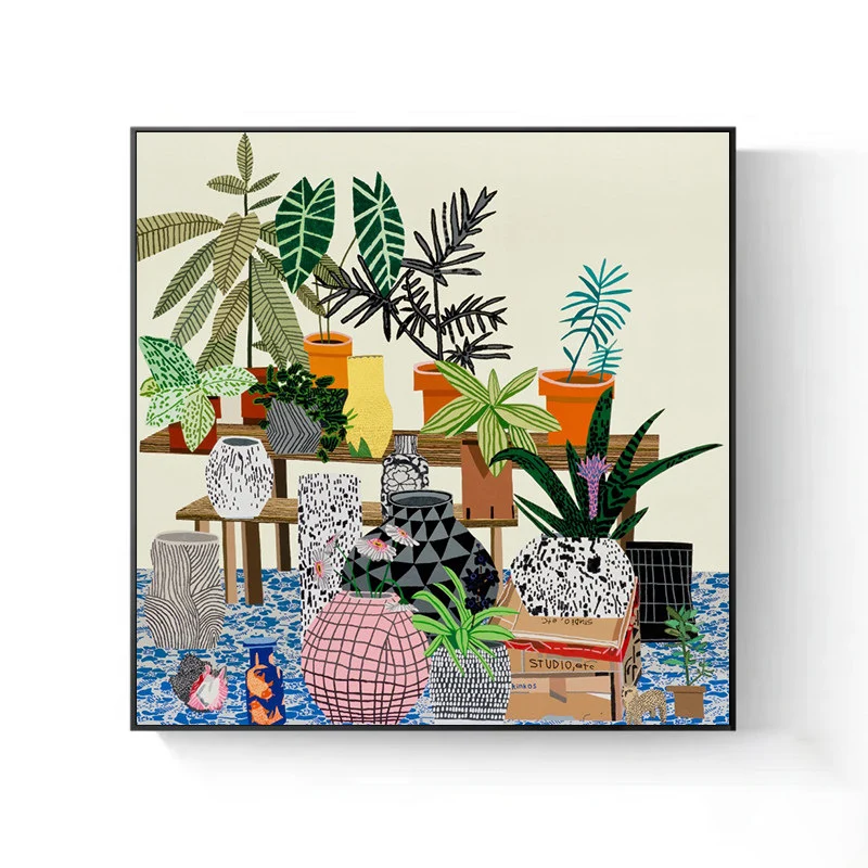 Florale dekorative Leinwandkunst
