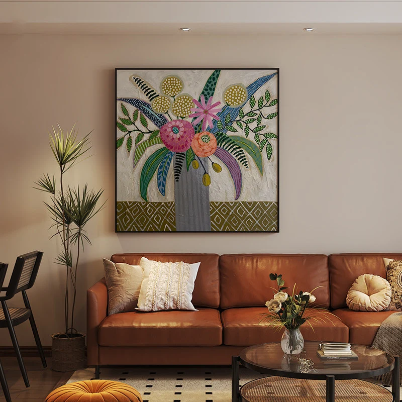 Florale dekorative Leinwandkunst