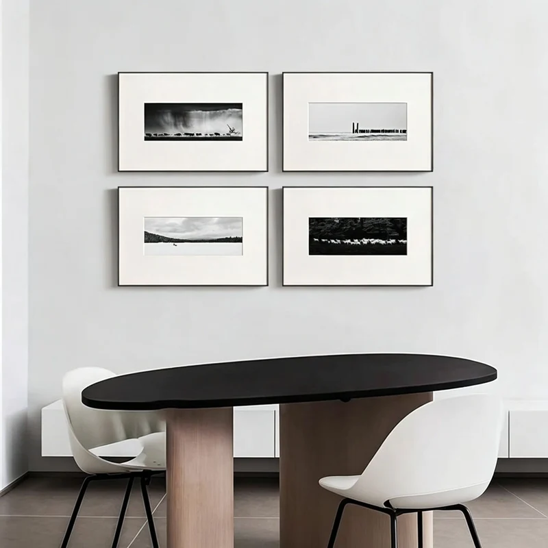 Panoramische Tierwelt Gerahmte Wandkunst