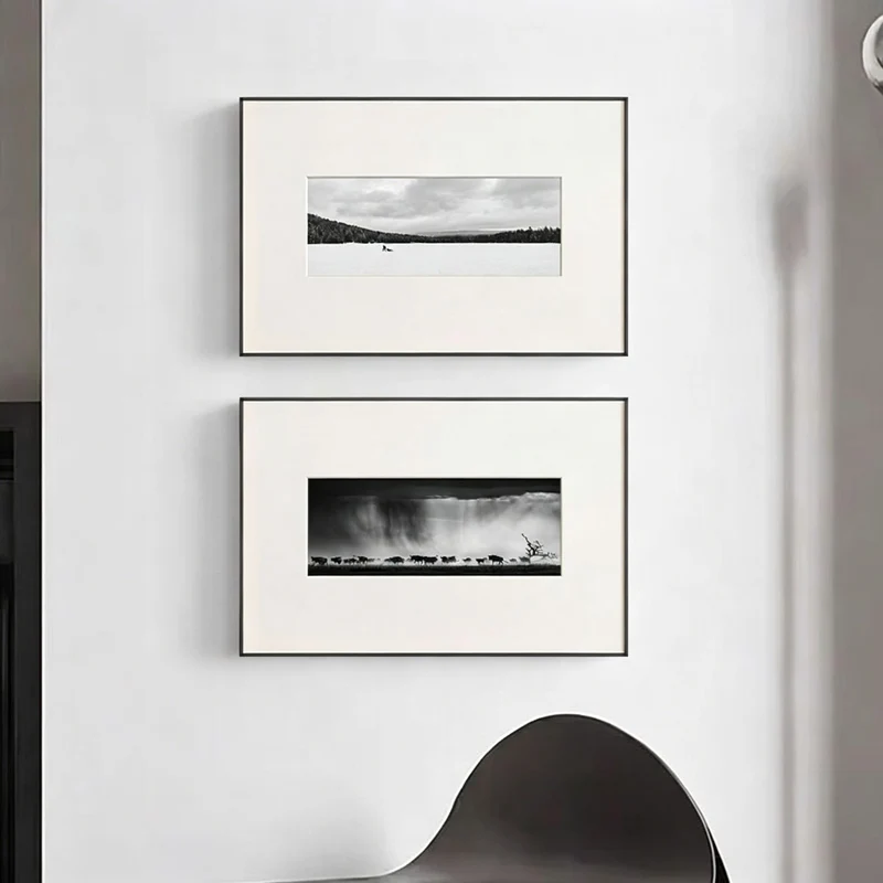 Panoramische Tierwelt Gerahmte Wandkunst