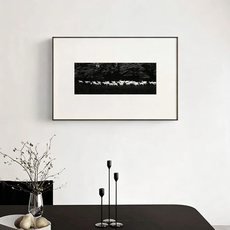 Panoramische Tierwelt Gerahmte Wandkunst