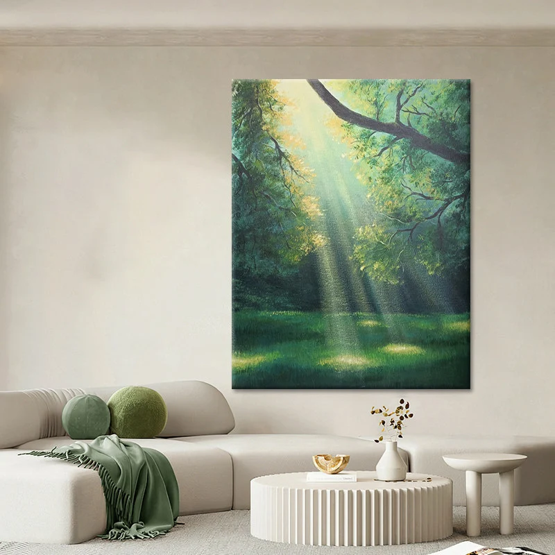 Natur-inspirierte Leinwand Wandkunst