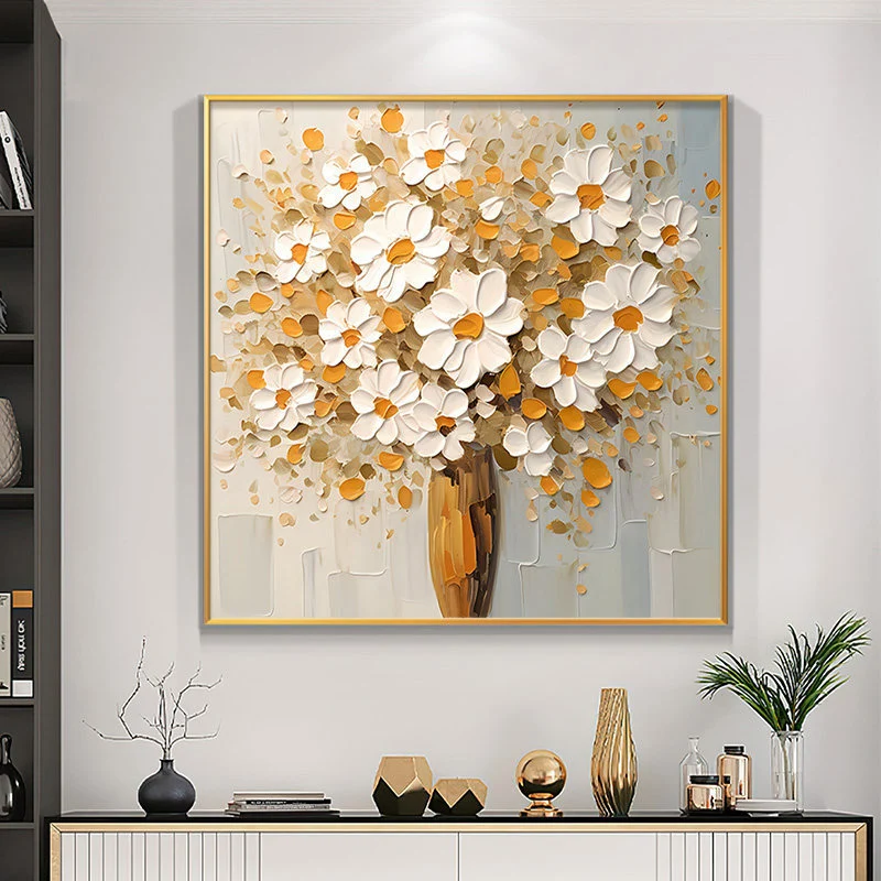 Florales Bouquet Leinwand-Kunstwerk für Innenräume