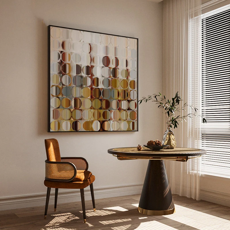 Moderne geometrische Leinwandkunst Wanddekoration