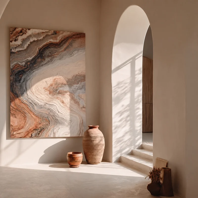 Moderne abstrakte strukturierte Leinwand Wandkunst