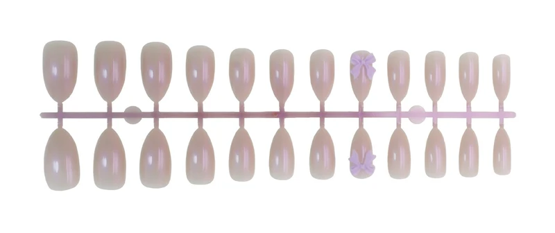 Kunstnagelset mit eleganten Schleifchen und sanftem Design Brehn