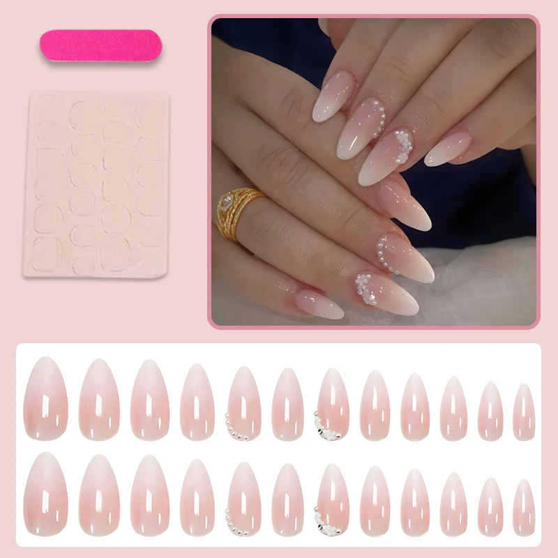 Kunstnagel Set mit eleganten Schleifen und Glamourösem Akzent Brehn