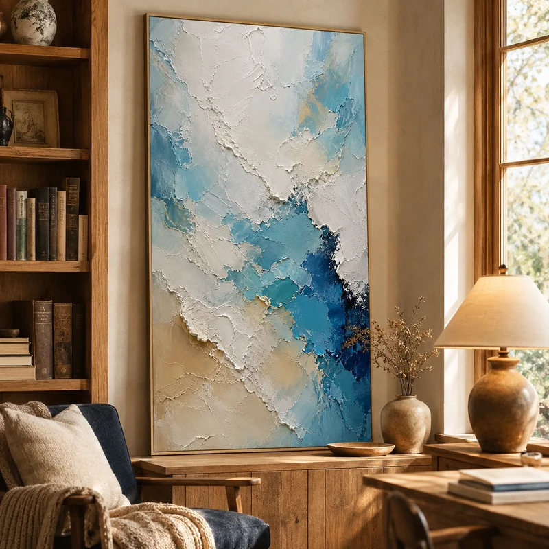 Moderne Texturierte Acryl Wandkunst