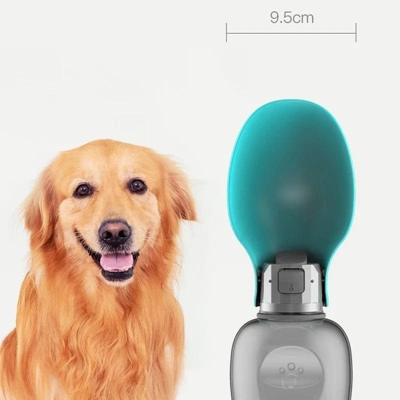 800ml Tragbare Hundetrinkflasche für kleine, mittlere, große Hunde – Outdoor Reise-Trinknapf, Welpen- und Katzenfutterzubehör, Labrador-Accessoires | Skanto