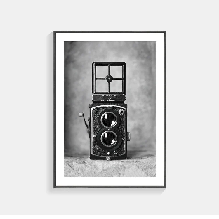 Vintage Inspirierte Gerahmte Kunstdruck