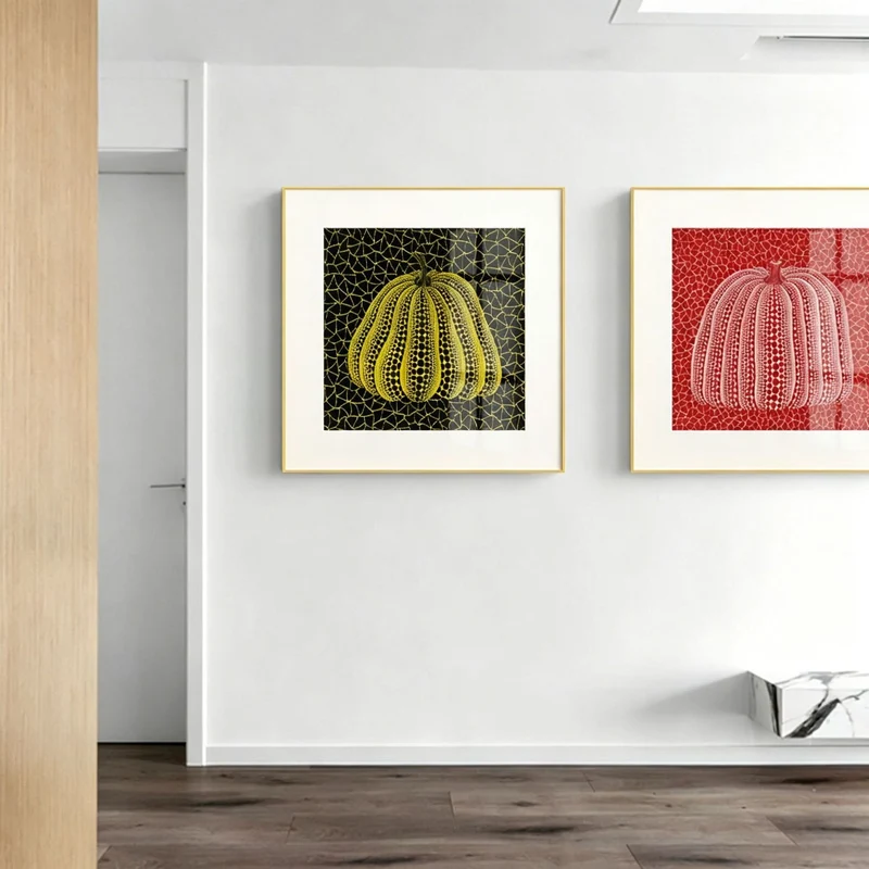 Künstlerisch gerahmte Wandkunst