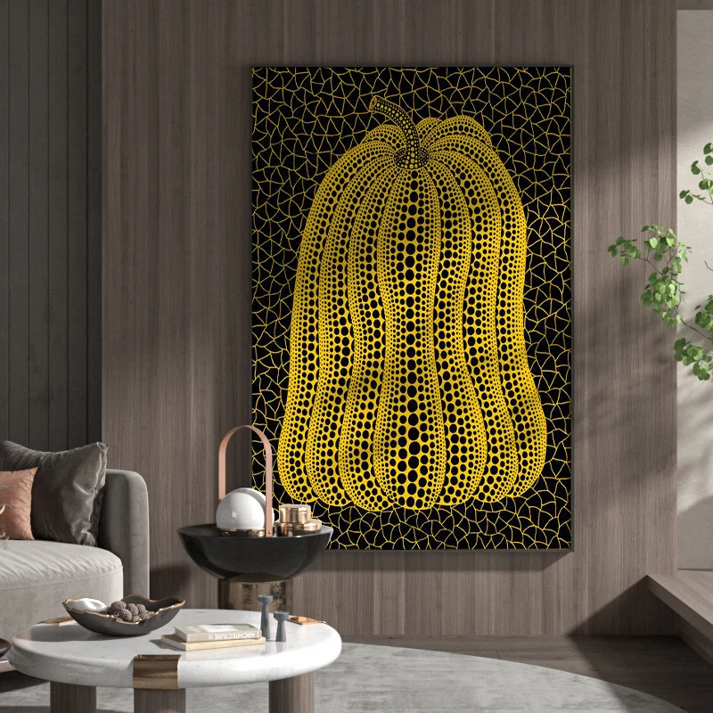 Dekorative Kürbis-Leinwandkunst