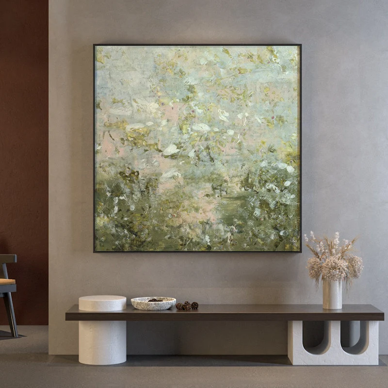 Florale abstrakte Wandkunst