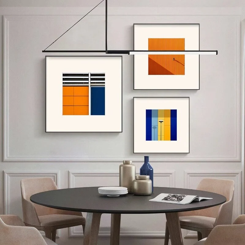 Dekorative geometrische Wandkunst