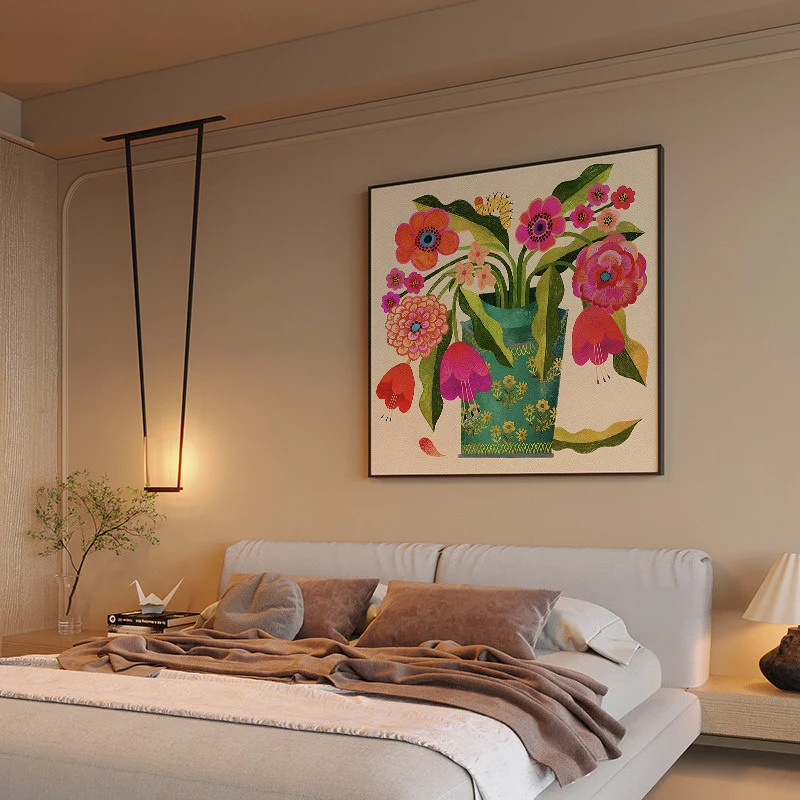 Dekorative Blumen Leinwand Kunstwerk