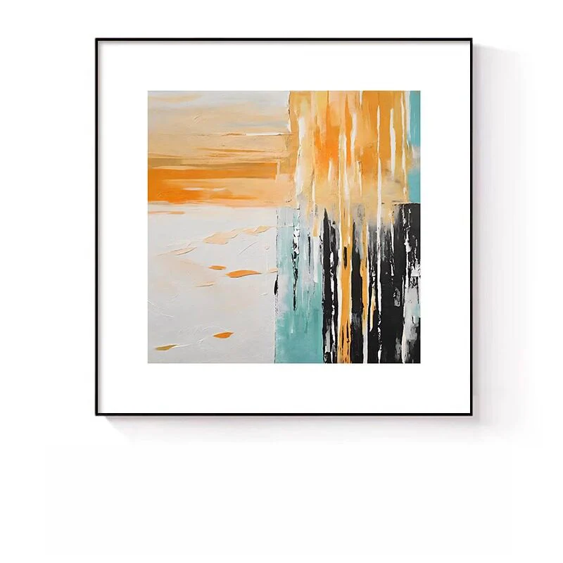 Abstrakte expressionistische Leinwandkunst für Wände