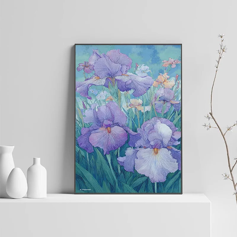 Dekorative florale Wandkunst