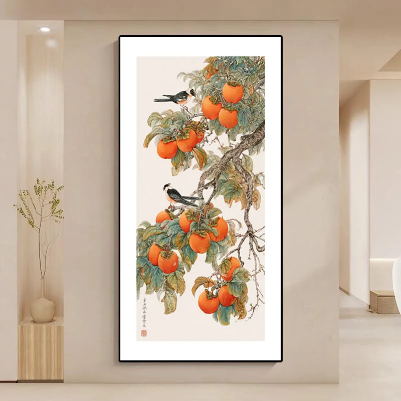 Traditionelle botanische Wandkunst