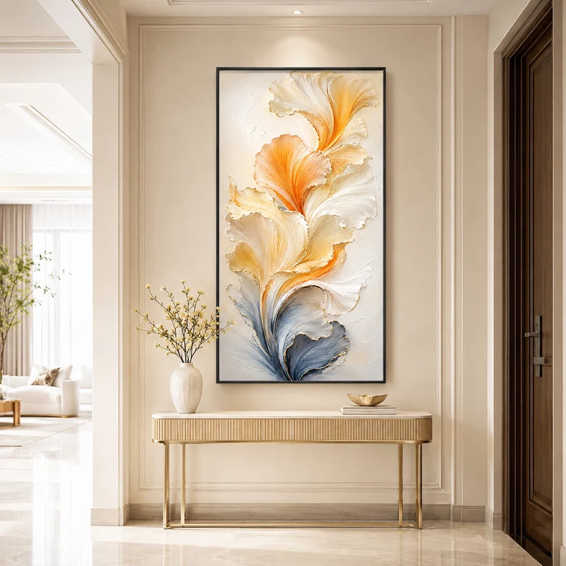 Elegante florale Wandkunst für Innenräume