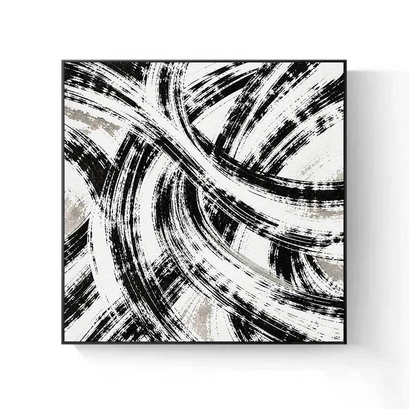 Abstrakte Pinselstrich Leinwand Wandkunst