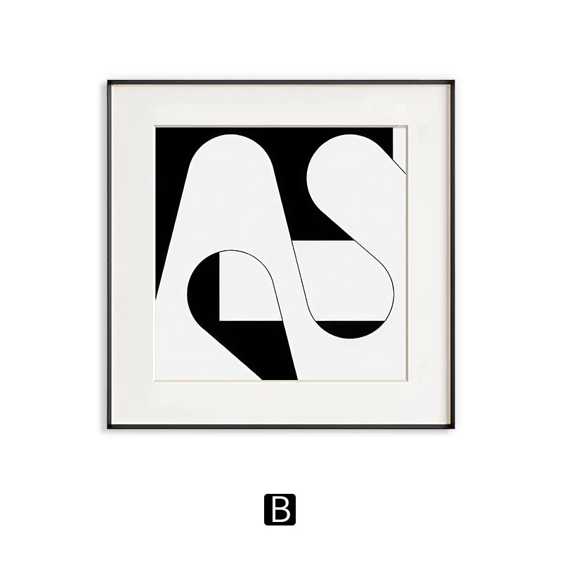 Abstrakte Kunst gerahmter Druck