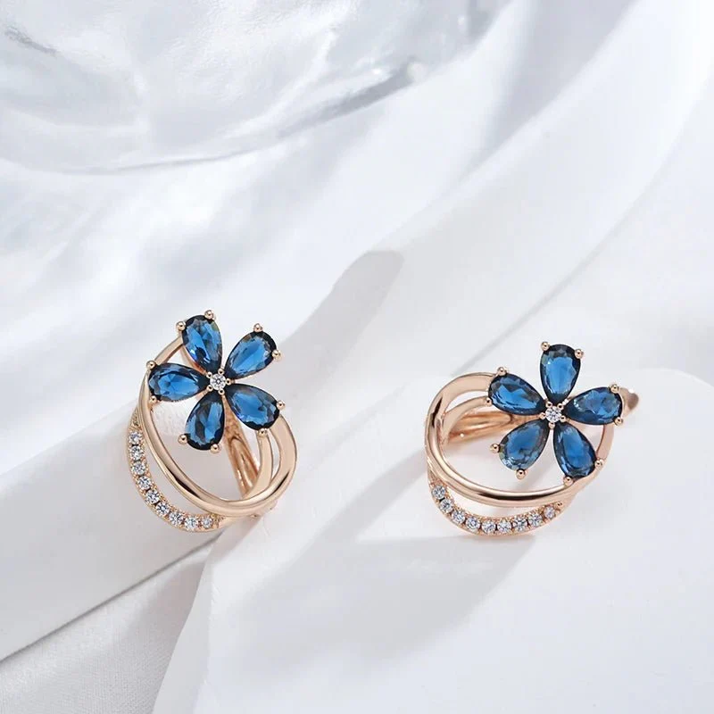 Skanto | Frühlings-Aurora-Blumen-Ohrringe