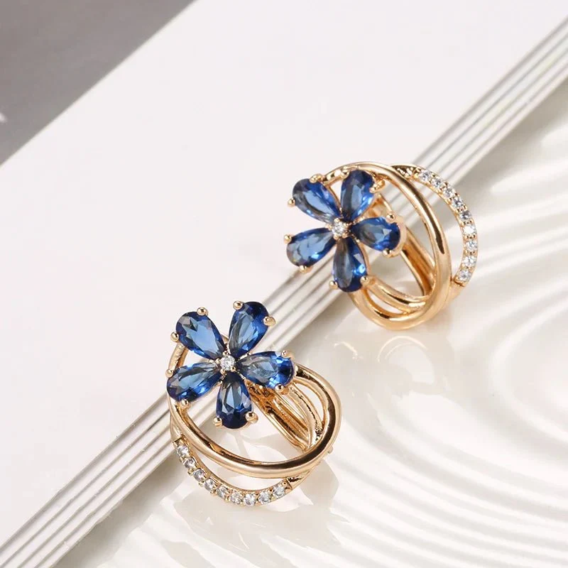 Skanto | Frühlings-Aurora-Blumen-Ohrringe