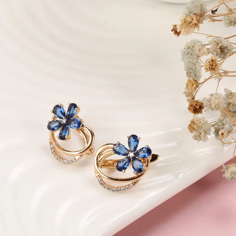 Skanto | Frühlings-Aurora-Blumen-Ohrringe