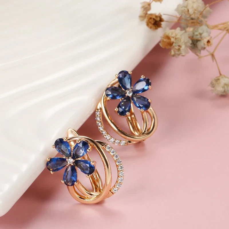 Skanto | Frühlings-Aurora-Blumen-Ohrringe
