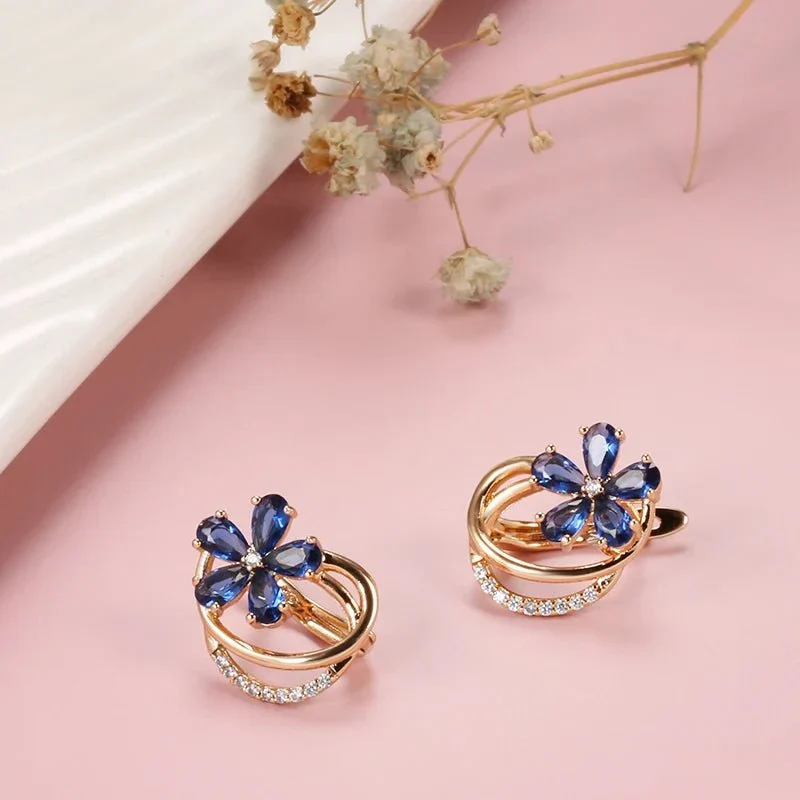 Skanto | Frühlings-Aurora-Blumen-Ohrringe