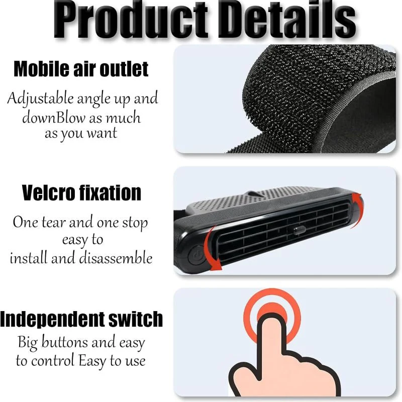 Tragbarer Autositz-Kühlventilator | Skanto