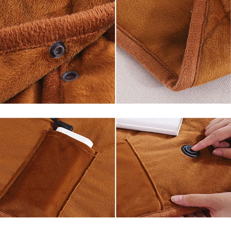 Skanto | CozyCharge – Tragbare USB-Heizdecke für sofortige Wärme überall