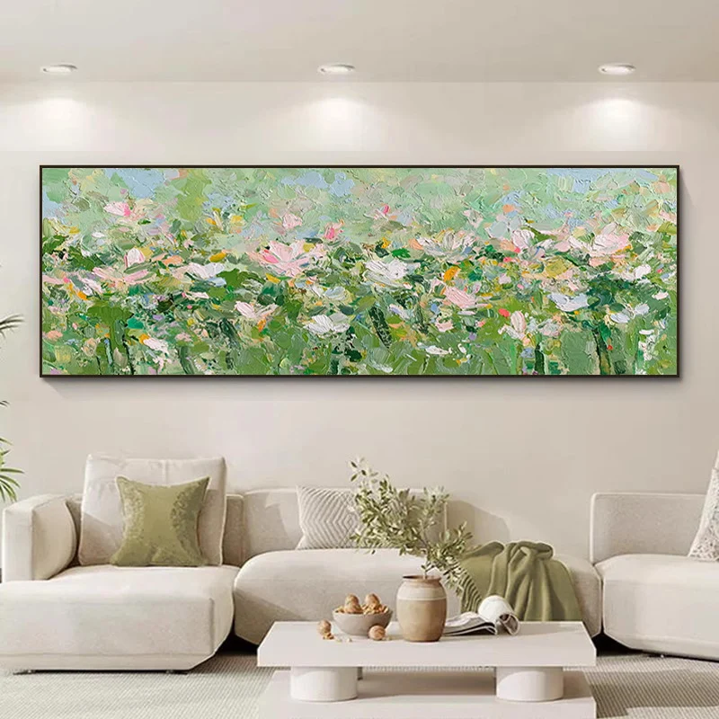 Elegante florale Landschaft Leinwandkunst