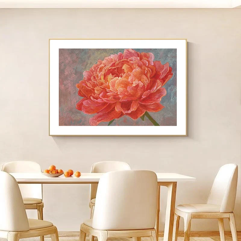 Elegante florale Leinwandkunst