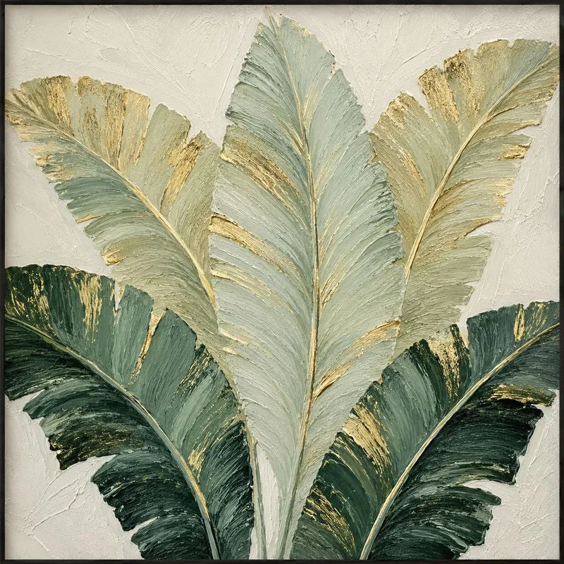 Elegante Botanische Leinwand Wandkunst