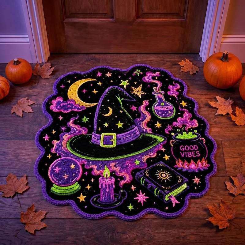 Künstlerische Halloween-Themen-Fußmatte