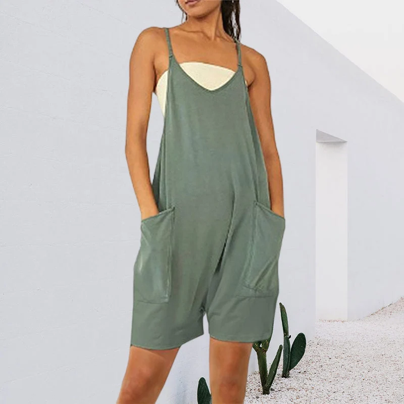 Ärmelloses Kleid mit Taschen | Skanto