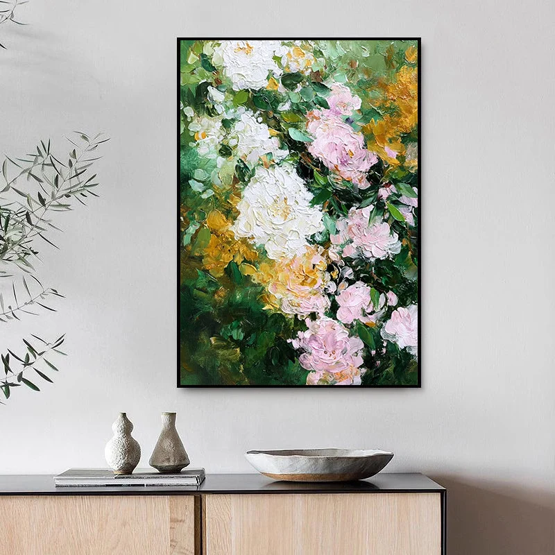 Künstlerische Florale Leinwand Kunst
