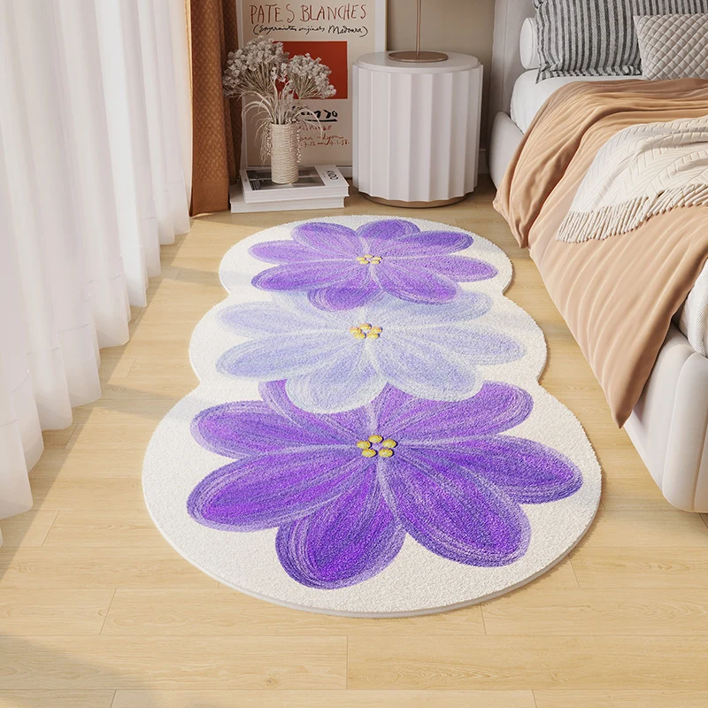 Eleganter Blumendesign Teppich für zuhause