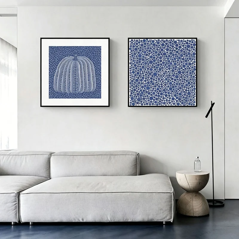 Zeitgenössische abstrakte Kürbis-Leinwandkunst