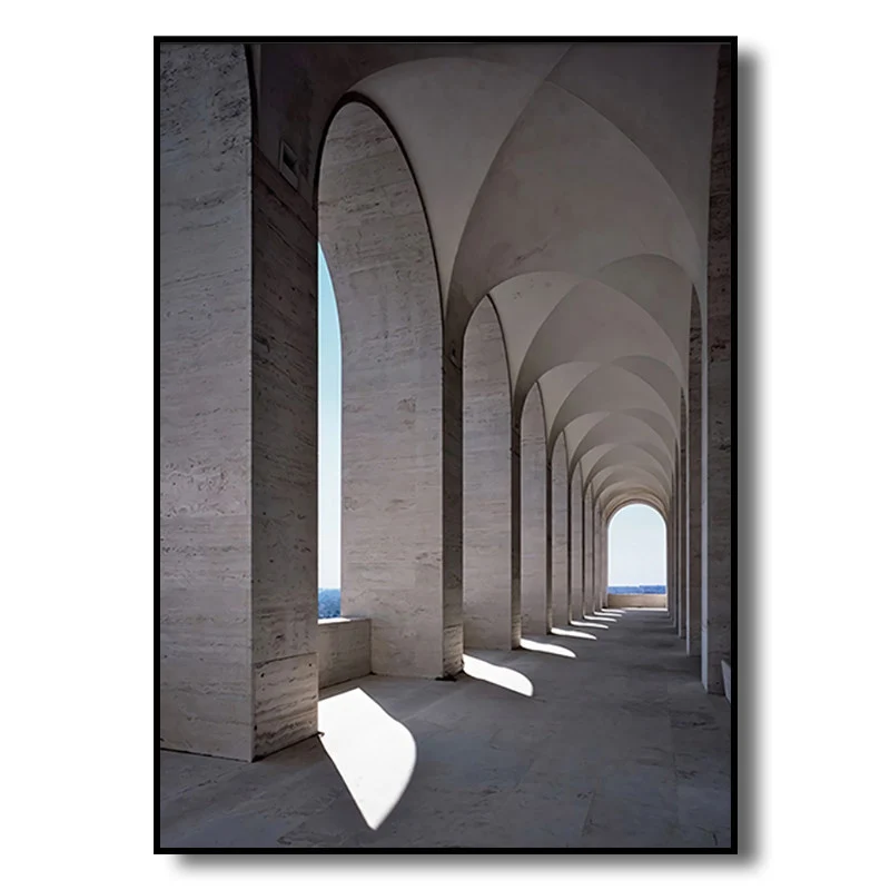 Elegante Architektonische Leinwanddruck